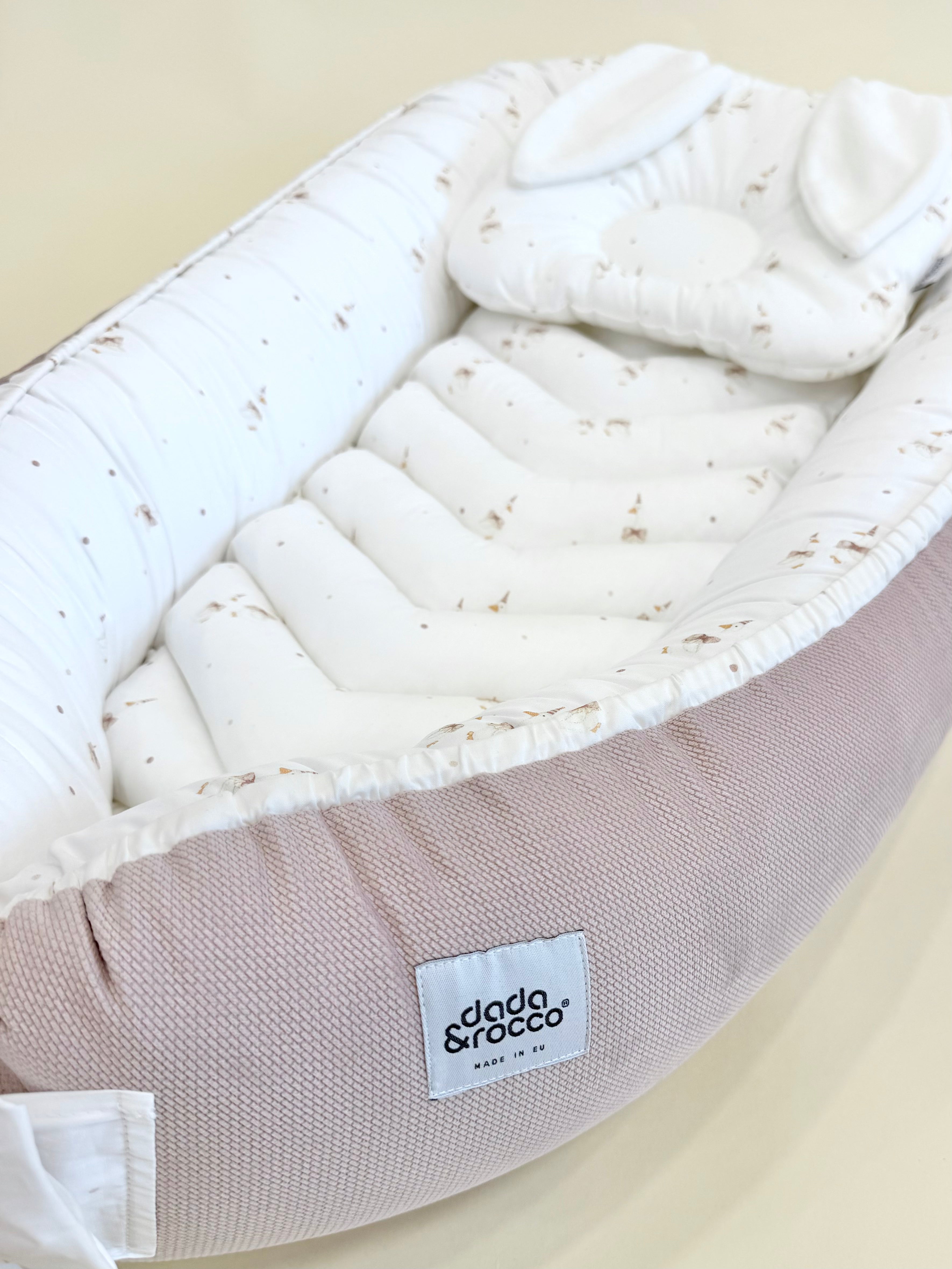 Gnijezdo za bebe Aura-Puder Roza