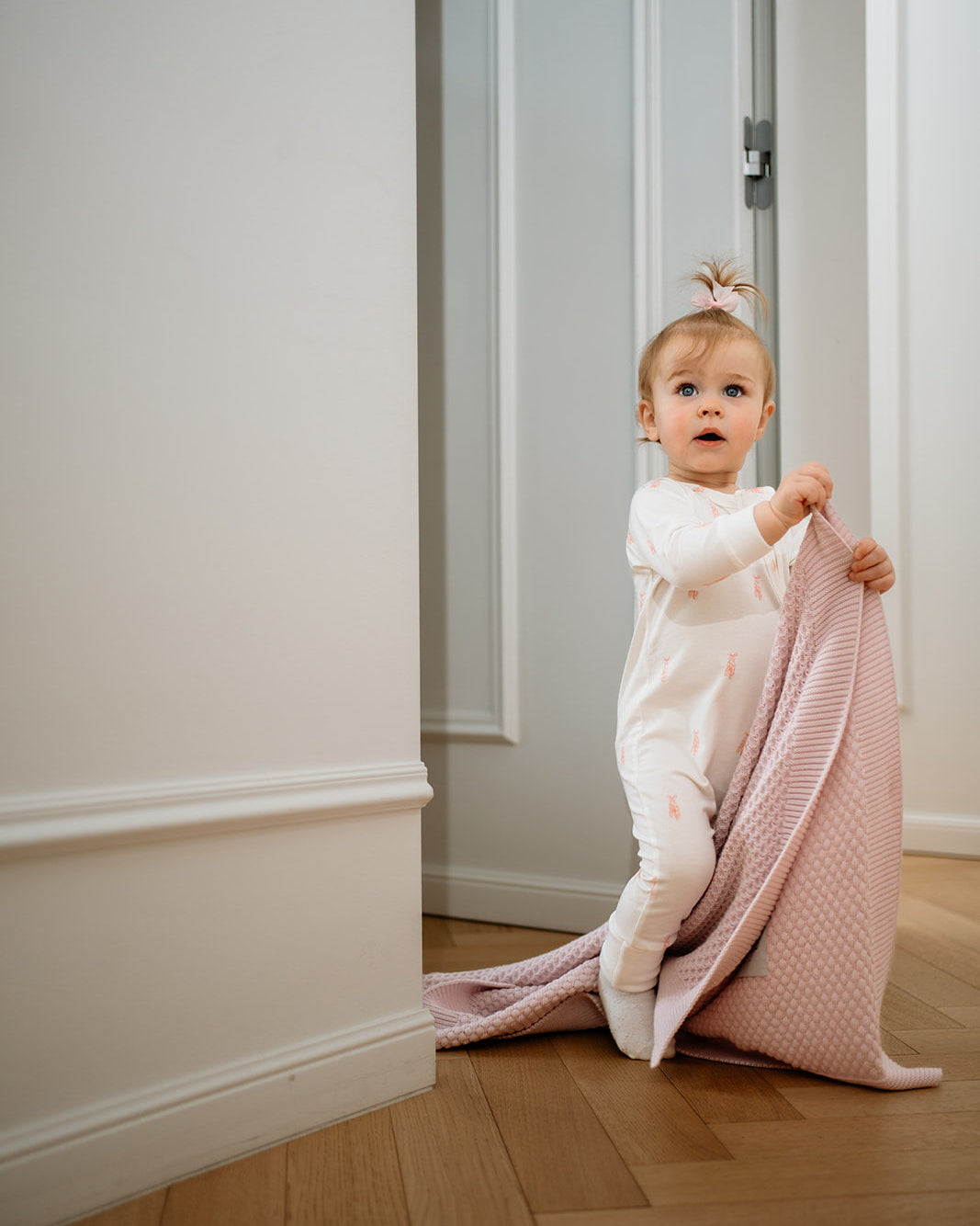 Pletena Dekica Dreamy Baby Roza