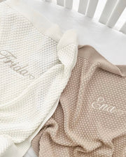 Pletena Dekica Dreamy Bež - Personalizacija