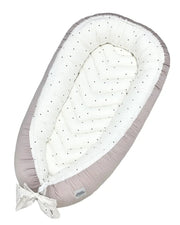 Gnijezdo za bebe Dots-Puder roza