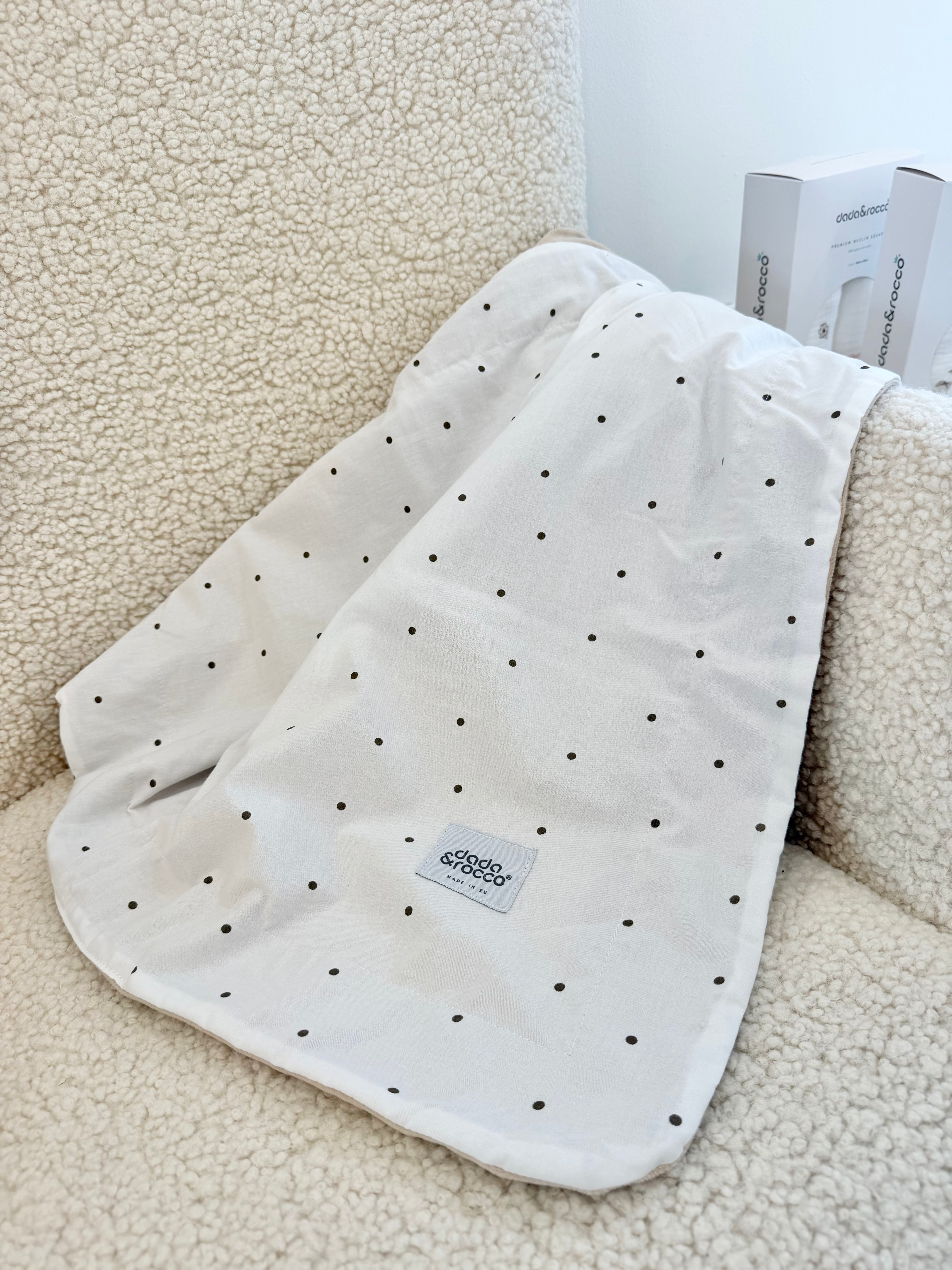 Light Blanket Dots-Beige