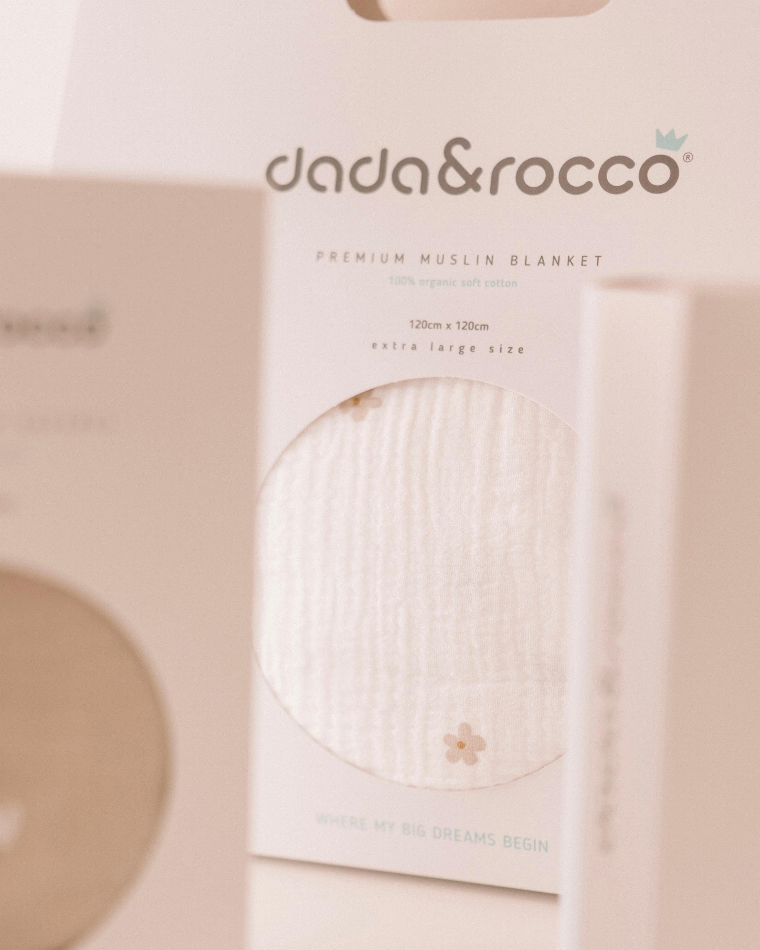 Muslin dekica 120x120 Cvjetići