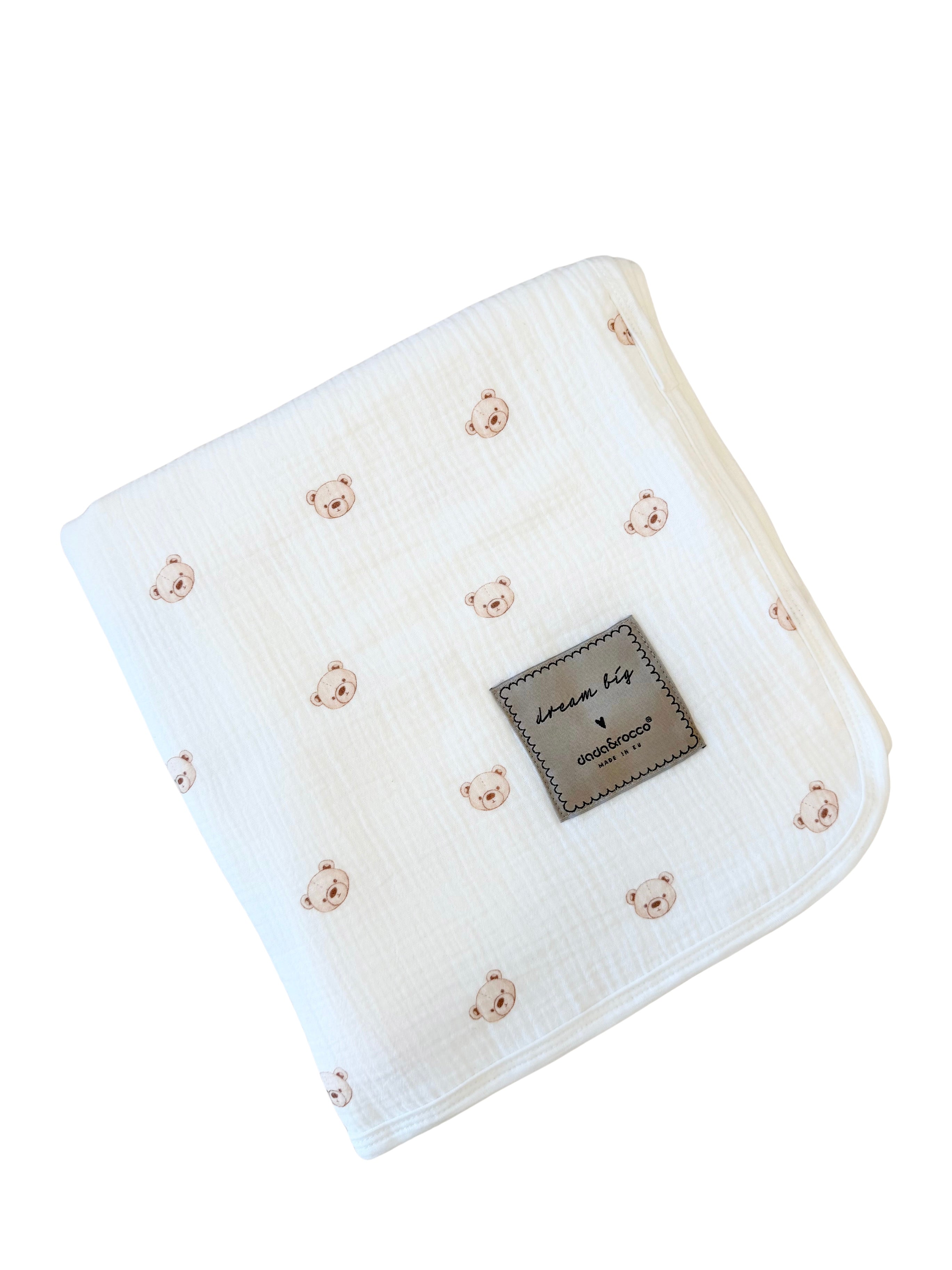 Muslin dekica 120x120 Teddy