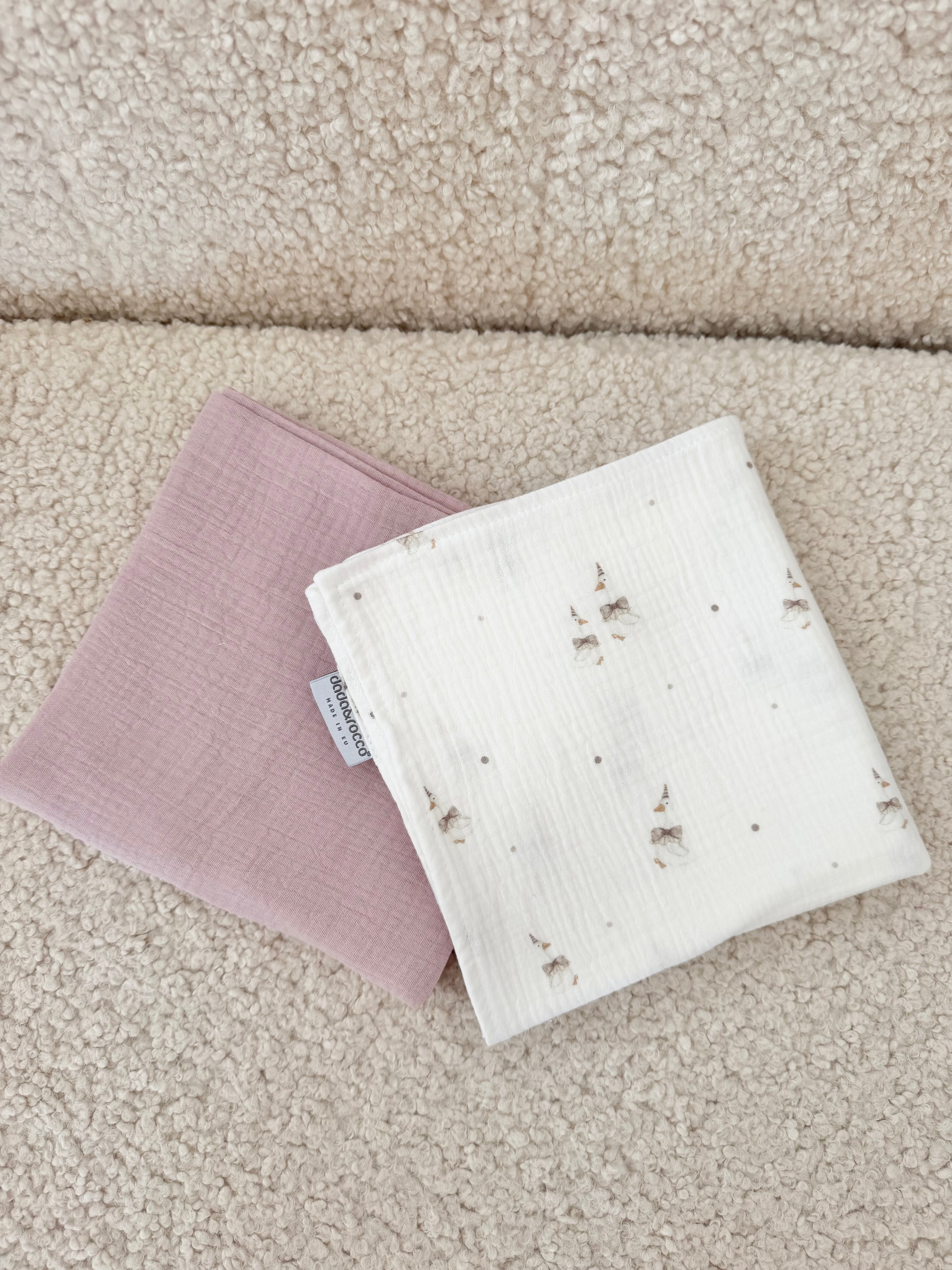 Muslin tetra pelena 2kom 80x80 Aura-Puder