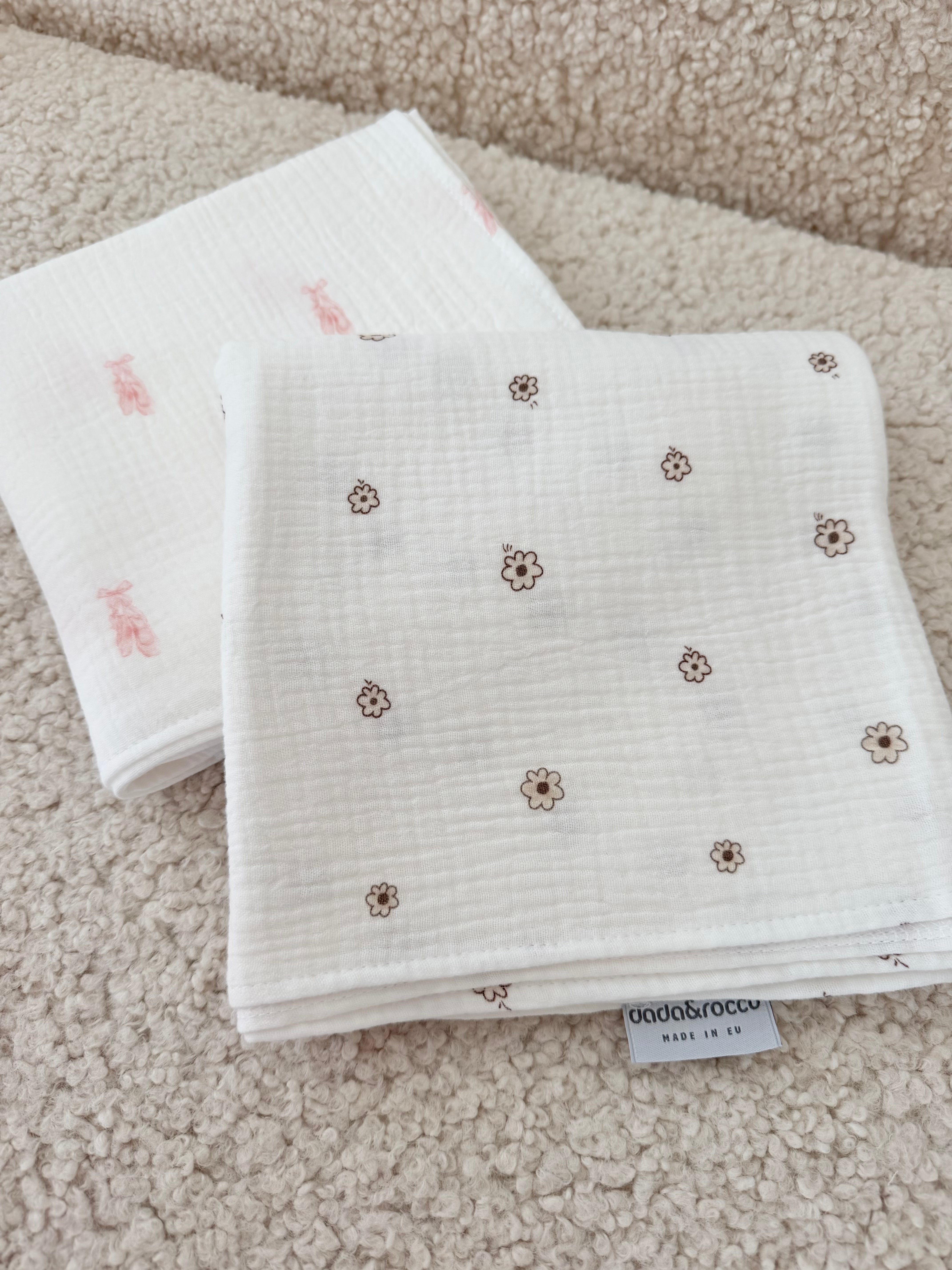 Muslin tetra pelena 2kom 80x80 Larisa-Ballet