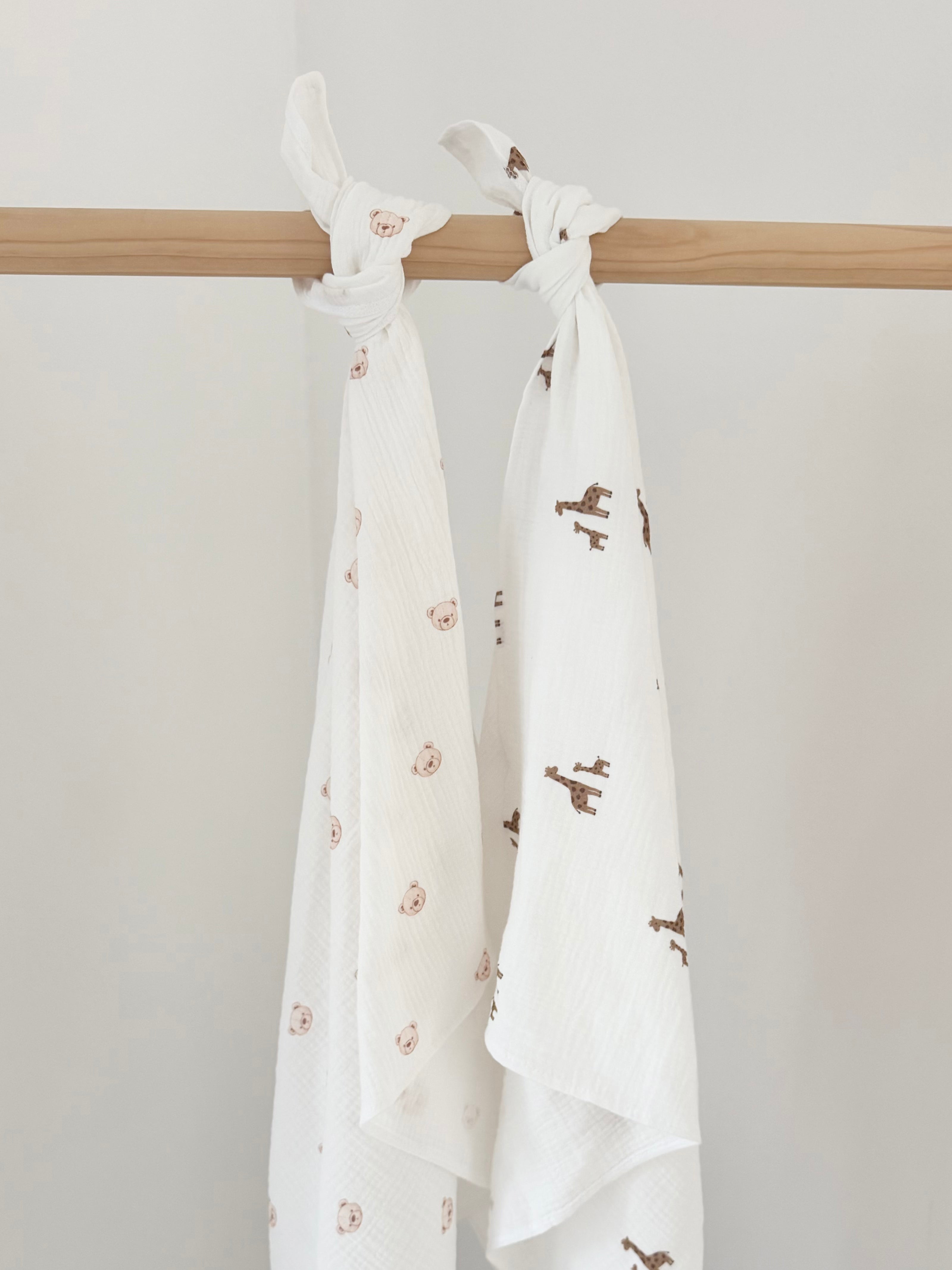 Muslin tetra pelena 2kom 80x80 Teddy-Žirafe